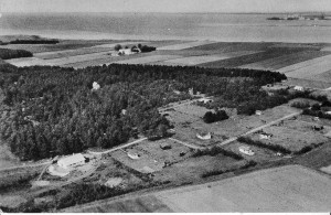 Luftfoto Orøgård udstykningen 1957