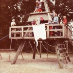 Skoleudstilling - Orø Skole klatretårnet 1982